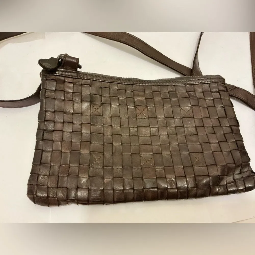 Ashwood Elegant Brown crossbody Bag woven